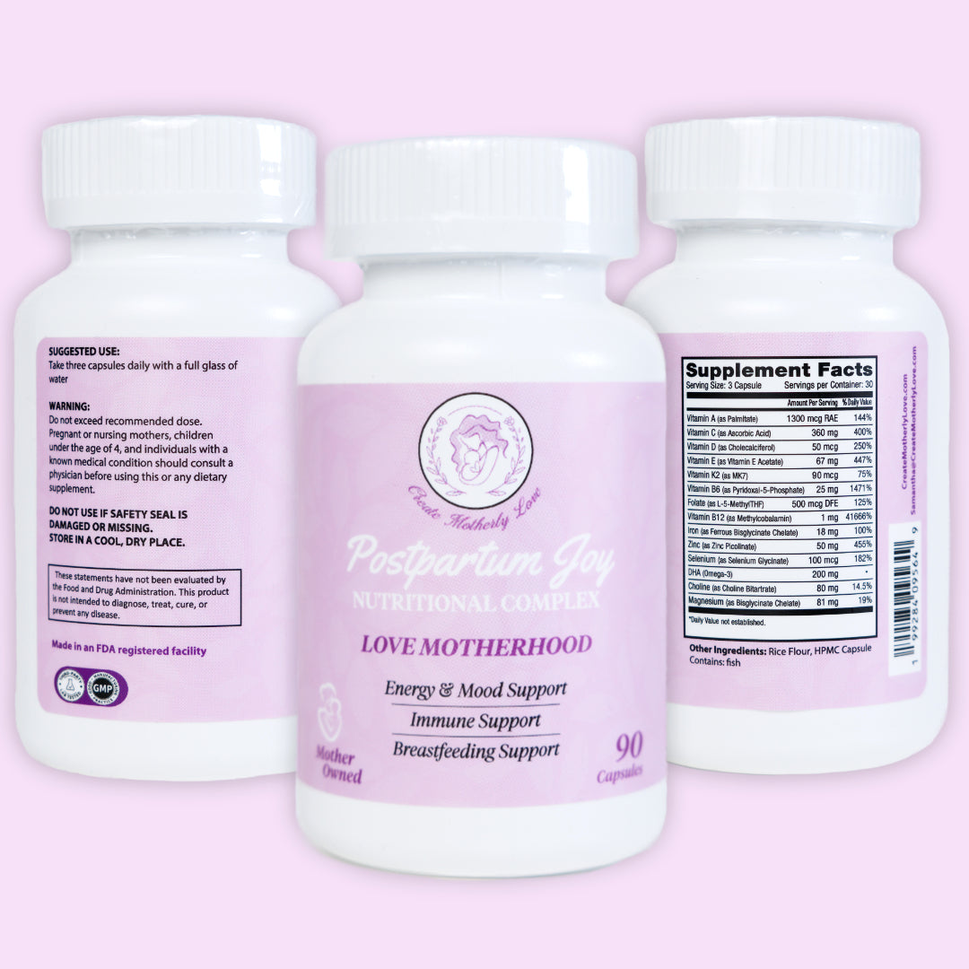 Three bottles of a nutritional supplement complex on a pink background