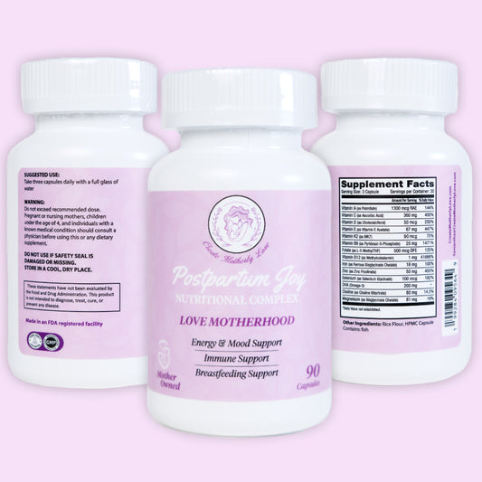 Three bottles of a nutritional supplement complex on a pink background